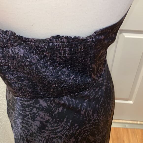 Jonathan Martin Studio Silk Halter Surplice V-neck Backless Maxi Dress EUC Sz 10 - Picture 5 of 12